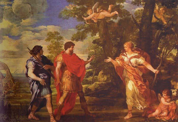 Pietro da Cortona Venus as Huntress Appears to Aeneas oil painting picture